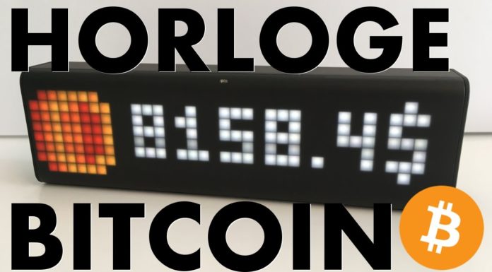 Bitcoin: Cette horloge affiche le prix en direct !